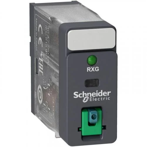 Фото реле промежуточное 10а 1со=24в кнопка+led sche rxg12bd Schneider Electric