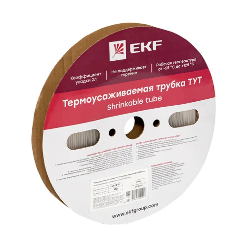 Фото термоусаживаемая трубка тут 2/1 прозрачная рулон ekf proxima EKF