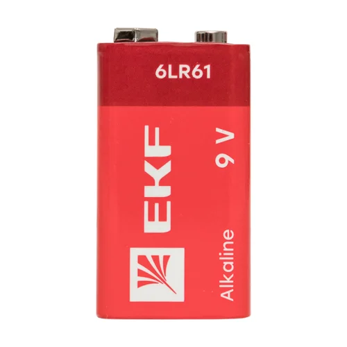 Фото алкалиновая батарейка типа 9v(6lr61) блистер 1шт. ekf EKF фото 5