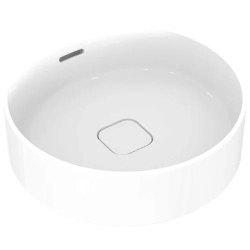 Фото умывальник мебельный strada ii round vessel 45 без отверстия под смеситель ideal standard t296101 Ideal Standard