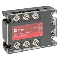 Фото реле твердотельное трехфазное rtp-40-da ekf proxima