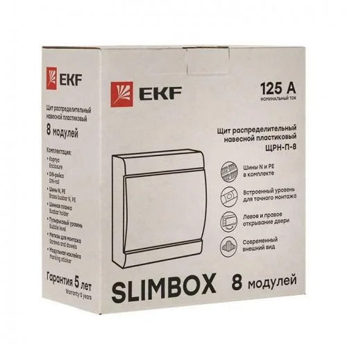 Фото щит щрн-п-8 "slimbox" ip41 бел. дверца proxima ekf sb-n-8w EKF фото 7