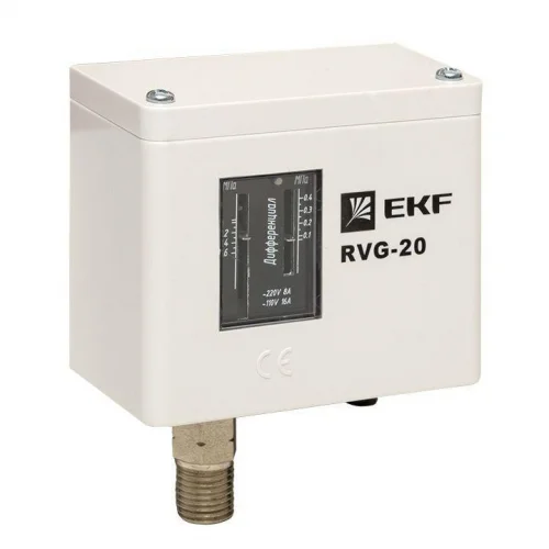 Фото реле избыточного давления rvg-20-0.6 (0.6мпа) ekf rvg-20-0.6 EKF