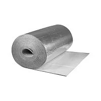 Фото рулон вспененный каучук air ad 25/1,0-8 тмакс=80°c серый самоклеящийся с покрытием metal k-flex 80125210104met
