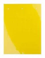 Фото табличка полужесткая установка в держатель для маркировки мод. оборудования пвх-0.5 желт. (уп.120шт) dkc tas5215y