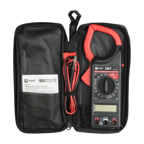 Токовые клещи цифровые 266F EKF Master фото 3