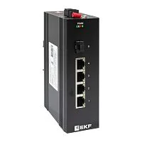 Фото промышленный неуправляемый коммутатор u-1gx/sfp-4gtp, 1 порт 1000base-x sfp, 4 порта 10/100/1000base-t(x) rj45 c poe, монтаж на динрейку tsx ekf