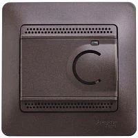 Фото термостат glossa электронный для теплого пола с датчиком 10а в сборе шоколад sche gsl000838