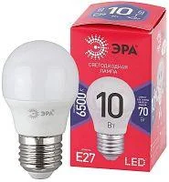 Фото лампа светодиодная eco led p45-10w-865-e27 r (диод шар 10вт холодн. e27) (10/100/3600) эра б0045355