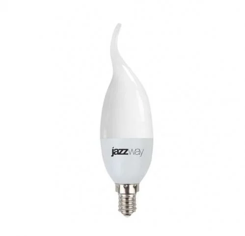 Фото лампа светодиодная pled-sp ca37 9вт свеча на ветру 3000к тепл. бел. e14 820лм 175-265в jazzway 2859518a JazzWay