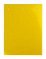 Фото табличка полужесткая установка в держатель для маркировки мод. оборудования пвх-0.5 желт. (уп.60шт) dkc tas7015y