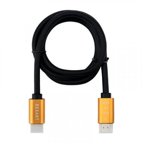 Фото кабель hdmi - hdmi 2.0 1м (gold) rexant 17-6102 Rexant