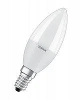 Фото лампа светодиодная led star classic b 40 5w/827 5вт свеча 2700к тепл. бел. e14 470лм 220-240в прозр. пласт. osram 4058075318120