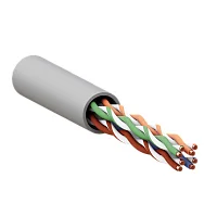 Фото кабель витая пара teracom pro cat.5e u/utp 4 пары solid 24awg оболочка pvc цвет серый (упак. 305м)