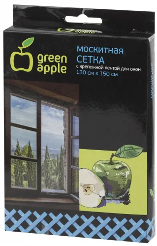Фото сетка москитная для окон 130х150см (сетка + крепеж. лента) gbn001 green apple б0032057 Green Apple
