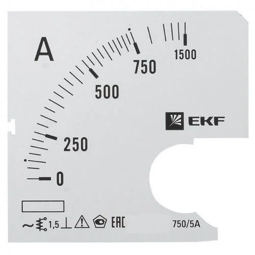 Фото шкала сменная для a961 750/5а-1.5 proxima ekf s-a961-750 EKF