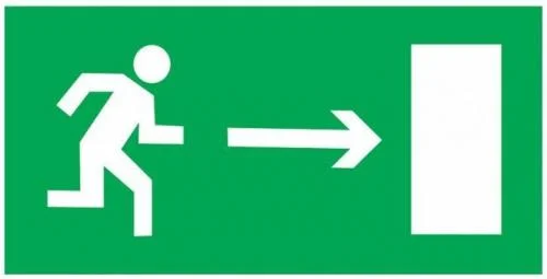 Фото знак "направление к эвакуационному выходу направо" 150х300мм proxima ekf an-5-06 EKF