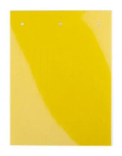 Фото табличка полужесткая клейкое основание пвх-0.5 желт. dkc tas159ay DKC