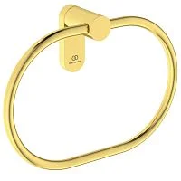 Фото полотенцедержатель кольцо conca шлифованное золото ideal standard t4503a2