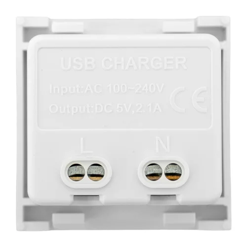 Фото розетка usb a+c, 2.1а, 2 гнезда, без индикатора, белая ekf EKF фото 5