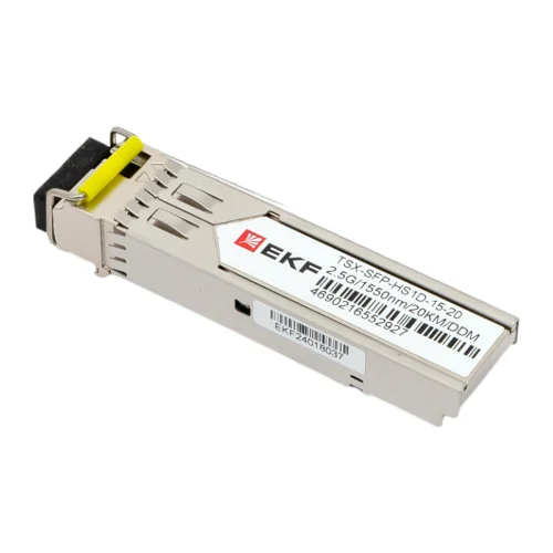 Фото sfp модуль 2,5 гбит одинарное одномодовое оптоволокно 1550нм дальность 20км tsx ekf EKF фото 4