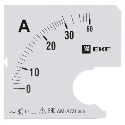Фото шкала сменная для a721 30/5а-1.5 proxima ekf s-a721-30 EKF