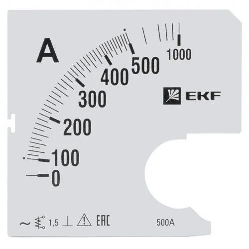 Фото шкала сменная для a961 500/5а-1.5 proxima ekf s-a961-500 EKF