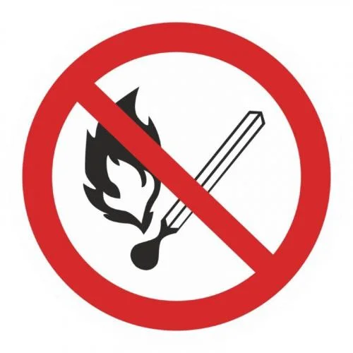 Фото наклейка "запрещается пользоваться открытым огнем и курить" р02 200х200мм proxima ekf an-3-08 EKF