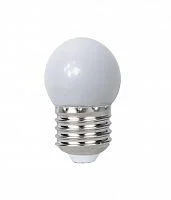 Фото лампа светодиодная pled-eco 1вт g45 шар 3000к тепл. бел. e27 для белт-лайт jazzway 5040649