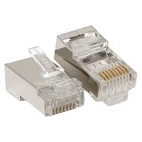 Фото коннектор rj-45 teracom pro экранированный 8p8c 30мкд cat.6 (упак.20шт)