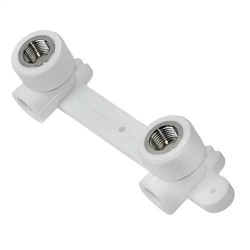Фото планка pp-r монтажная белая вр дн 20х1/2" под смеситель с водорозетками pro valfex 10124020-pro 