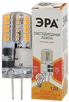 Фото лампа светодиодная led-jc-2.5w-12v-slc-827-g4 jc 2.5вт капсула g4 тепл. бел. 12в эра б0049089