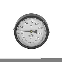 Фото термометр биметаллический осевой дк100 160с l=160мм g1/2" тбп-т завод теплотехнических приборов