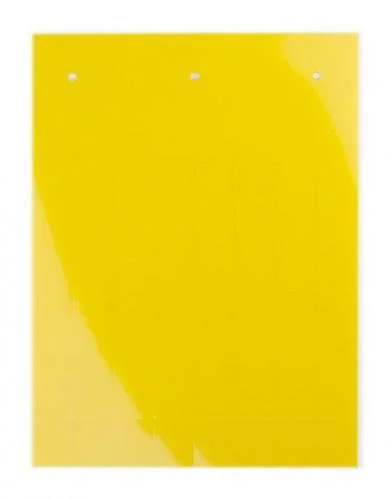 Фото табличка полужесткая установка в держатель для маркировки мод. оборудования пвх-0.5 желт. (уп.120шт) dkc tas5215y DKC