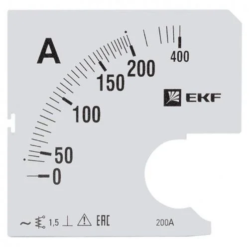 Фото шкала сменная для a961 200/5а-1.5 proxima ekf s-a961-200 EKF