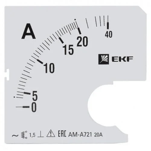 Фото шкала сменная для a721 20/5а-1.5 proxima ekf s-a721-20 EKF
