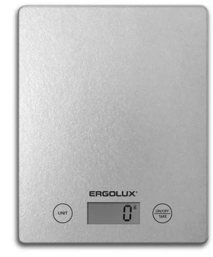 Фото весы кухонные elx-sk02-с03 до 5кг 195х142мм сер. ergolux 13600 Ergolux