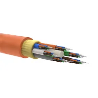 Фото кабель волоконно-оптический 50/125(om2) многомодовый 16 волокон безгелевые микро трубки для внутренней прокладки (уп.2000м) оранж. dkc rnmbin5016lsor