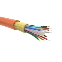 Фото кабель волоконно-оптический 50/125(ом2) многомодовый 8 волокон плотноебуферное покрытие для внутренней прокладки (уп.2000м) оранж. dkc rndtin508lsor