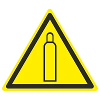 Фото знак наклейка w19 "газовый баллон" (200x200x200) гост 12.4.026-2015 ekf proxima