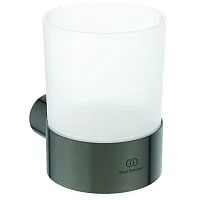 Фото стакан с держателем conca магнитный серый ideal standard t4505a5