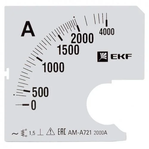Фото шкала сменная для a721 2000/5а-1.5 proxima ekf s-a721-2000 EKF