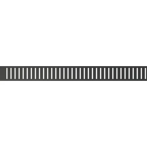 Фото решетка для душевого лотка нержавеющая сталь, черная матовая l=750мм alca plast pure-750black Alca Plast