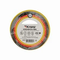 Фото изолента пвх 0.13х19мм 25м желт. kranz kr-09-2202