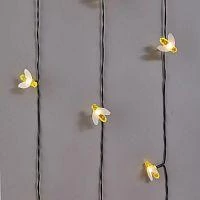 Фото светильник светодиодный каскад янтарные пчелы 10м ip65 садовый с выносной солнечн. панелью 2м и аккумулятором тепл. бел. lamper 602-252