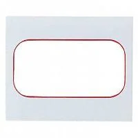 Фото рамка для розетки 2-м стокгольм бел. с линией цвета красн. proxima ekf eym-g-304-20