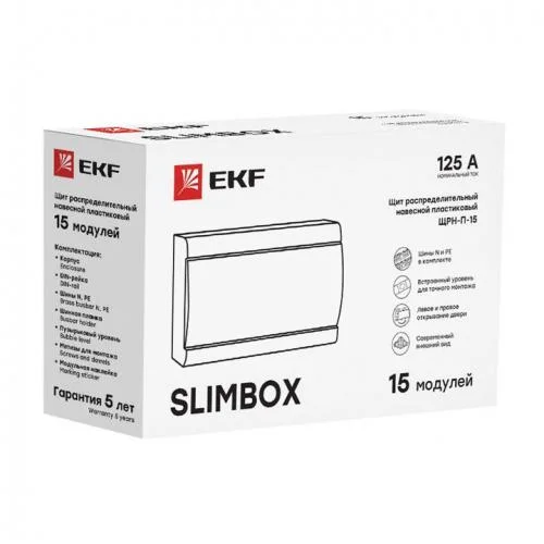 Фото щит щрн-п-15 "slimbox" ip41 бел. дверца proxima ekf sb-n-15w EKF