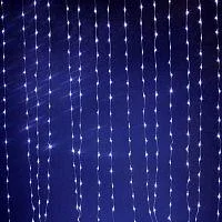 Фото гирлянда "занавес-водопад" ldcl300c-b 300 син. светодиодов 1.5х2.2м внутр. shlights 4690601043627