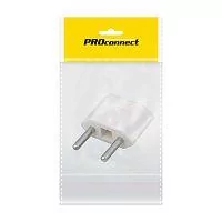 Фото переходник сетевой плоский "тефаль" бел. (инд. упак.) proconnect 11-1041-9