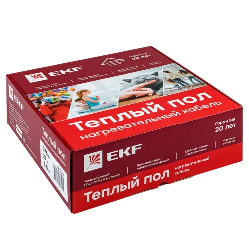 Фото теплый пол (нагревательный кабель) 150вт 10 м 1.0 м2 ekf EKF фото 3